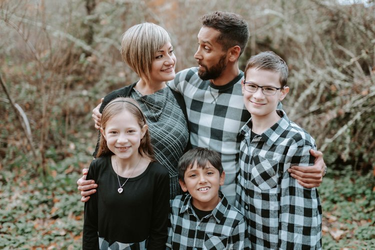 Generations in One Frame: Capturing the Love and Laughter of Your Family a couple with their three kids, Love